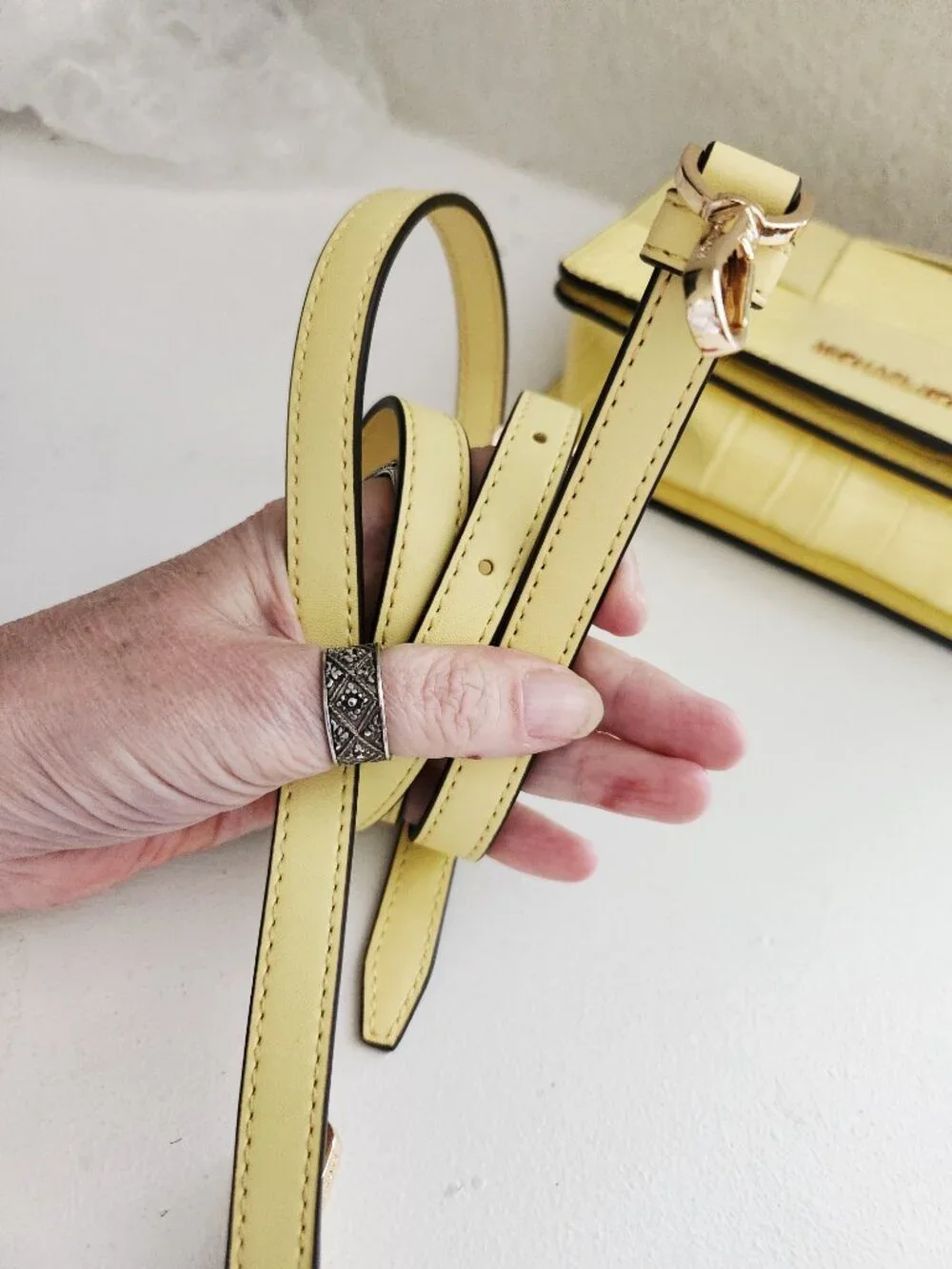 New Michael Kors Mixed Texture Crossbody Bag Clutch Purse